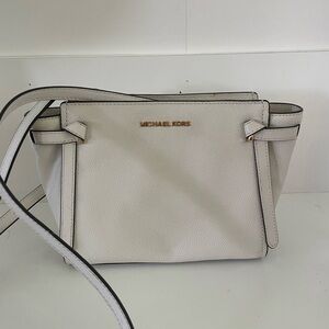 Michael Kors White Pebble Leather Purse